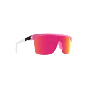 SPY Sunglasses FLYNN 5050 Matte Pink Matte Translucent White-Happy Bronze Pink/MIRROR