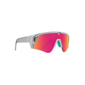 SPY Sunglasses MONOLITH SPEED Matte Silver-Happy Gray Green Pink/MIRROR