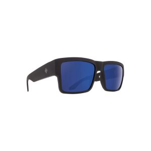 SPY Sunglasses CYRUS Soft Matte Black-Happy Bronze Blue/MIRROR