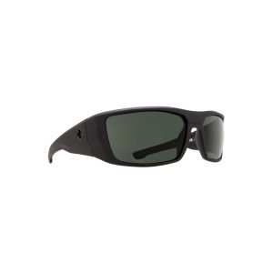 SPY Sunglasses DIRK Soft Matte Black-Happy Gray Green/POLARIZED