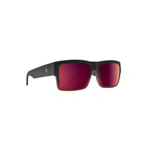 SPY Sunglasses CYRUS Soft Matte Black Red Plum Fade-Happy Bronze Red Plum/MIRROR
