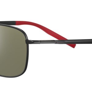 SERENGETI Sunglasses SPELLO - Shiny Black / Black / Red - Mineral 555nm/POLARIZED