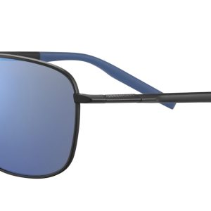 SERENGETI Sunglasses SPELLO - Matte Black / Black / Blue - Mineral 555nm Blue/POLARIZED