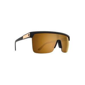 SPY Sunglasses FLYNN 5050 Matte Black Gold-Happy Bronze Gold/MIRROR