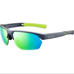 BOLLE Sunglasses VICTUS Steel Blue Metallic - Jade Green/POLARIZED