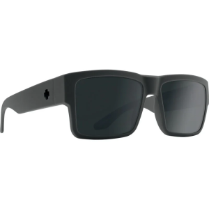SPY Sunglasses Cyrus Soft Matte Dark Gray - Happy Gray Green Black/MIRROR/POLARIZED