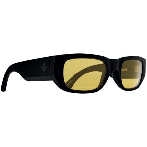 SPY Sunglasses Genre Matte Black - Happy Yellow