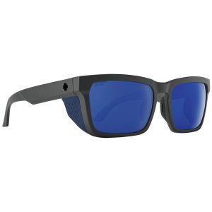SPY Sunglasses Helm Tech Matte Dark Gray - Happy Gray Green Dark Blue/MIRROR/POLARIZED