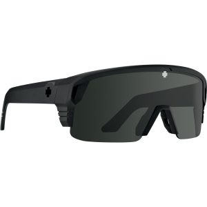 SPY Sunglasses Monolith 5050 Matte Black - Happy Gray Green Black/MIRROR