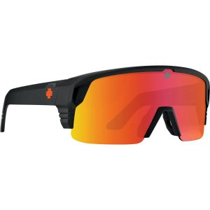 SPY Sunglasses Monolith 5050 Matte Black - Happy Bronze Orange/MIRROR