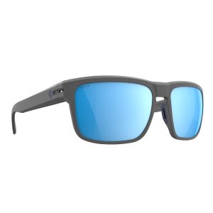 SPY Sunglasses Region Matte Gray - Happy Boost Ice Blue/MIRROR/POLARIZED