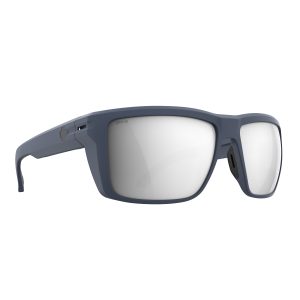 SPY Sunglasses Overhaul Matte Steel Blue - Happy Gray Platinum/MIRROR/POLARIZED