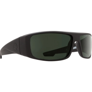 SPY Sunglasses Logan Soft Matte Black - Happy Gray Green