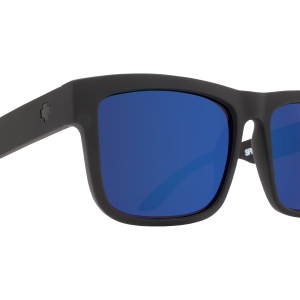 SPY Sunglasses Discord Matte Black - Happy Bronze Blue/MIRROR/POLARIZED