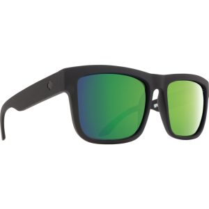 SPY Sunglasses Discord Matte Black - Happy Bronze Green/MIRROR/POLARIZED