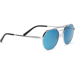 SERENGETI Sunglasses SHELBY - Shiny Silver - Saturn 555nm Blue/POLARIZED